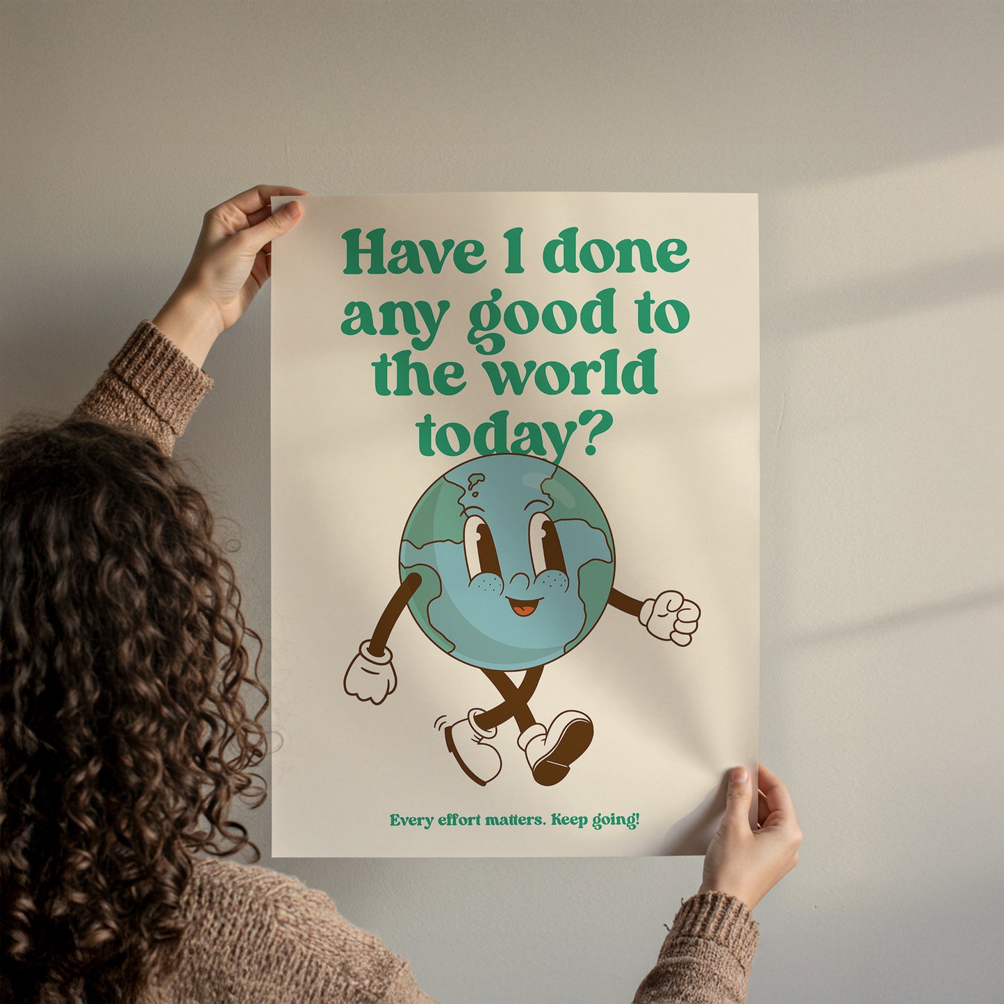 Have I Done Any Good Today Poster – Inspirational Vintage Art Print