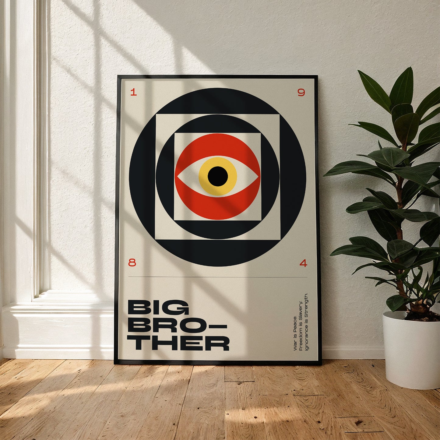1984 Poster – George Orwell Contemporary Typography Art Print