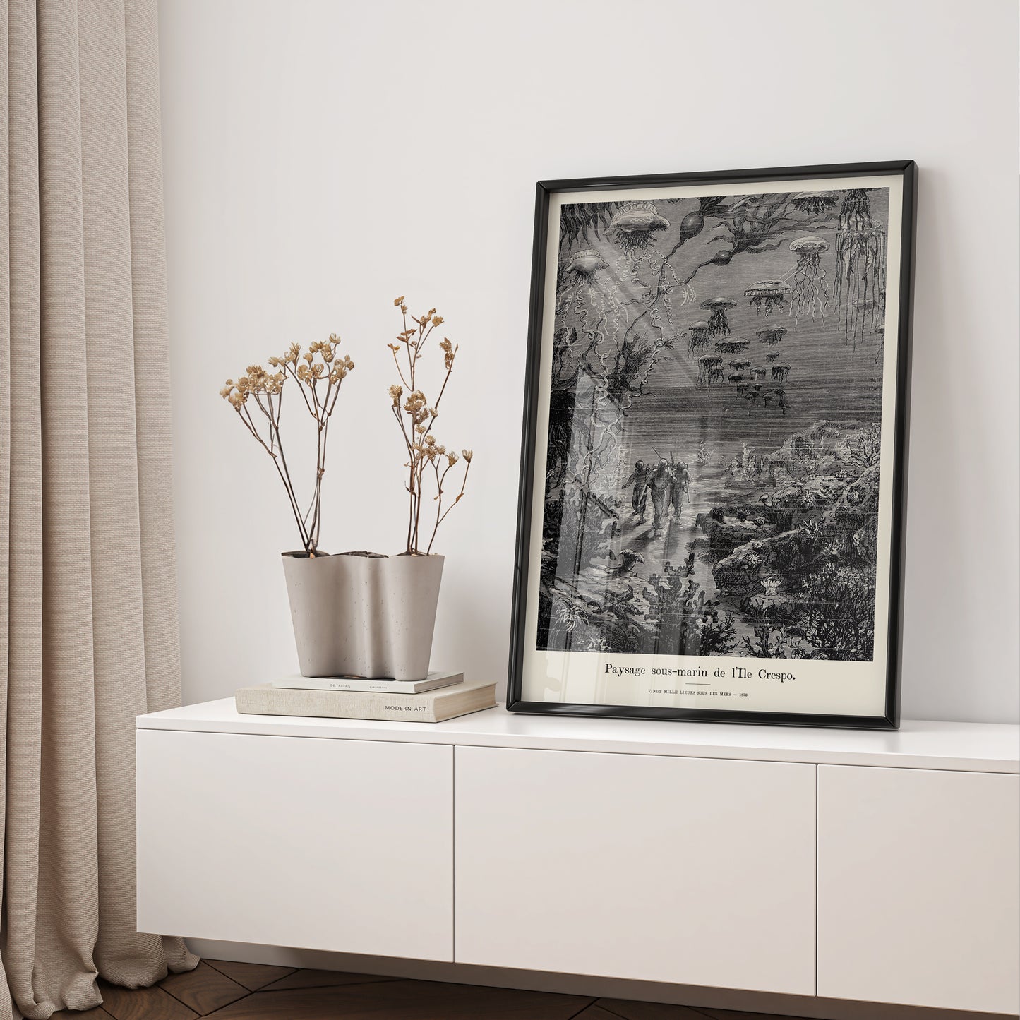 Jules Verne set of 3 prints – 20,000 Leagues Under the Sea posters, bundle of 3, Nautilus wall art, Vingt Mille Lieues sous les mers