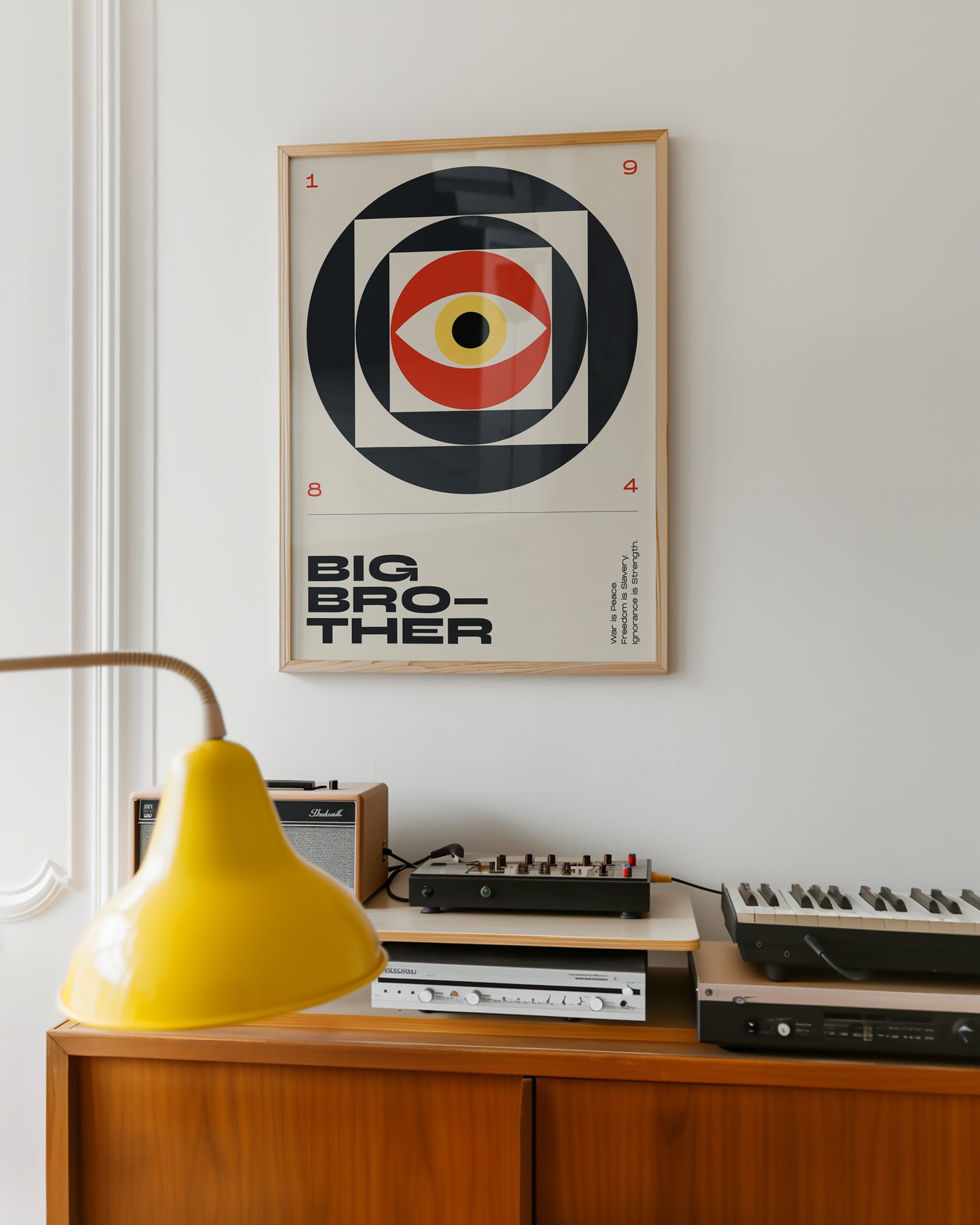 1984 Poster – George Orwell Contemporary Typography Art Print