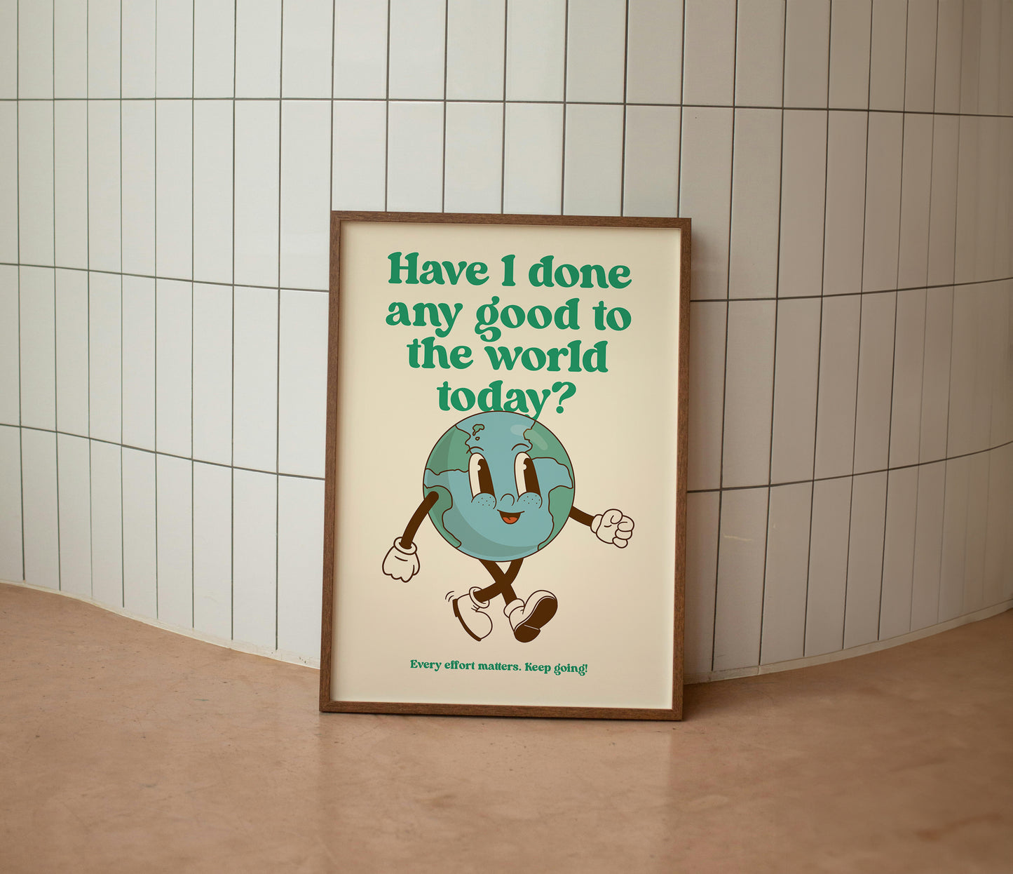 Have I Done Any Good Today Poster – Inspirational Vintage Art Print