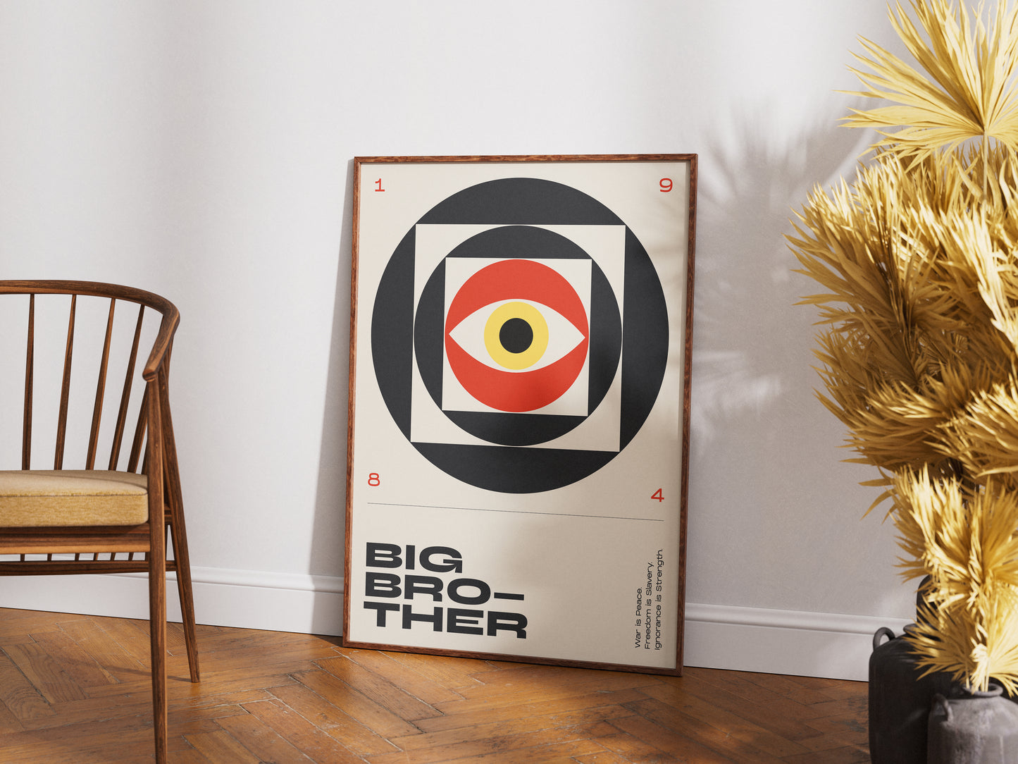 1984 Poster – George Orwell Contemporary Typography Art Print