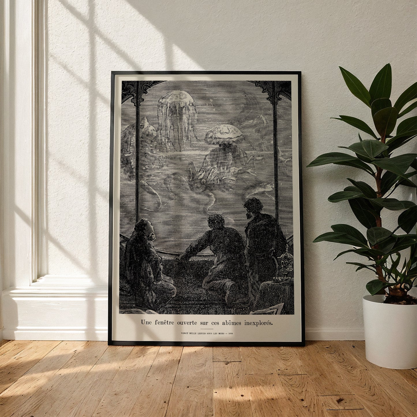 Jules Verne set of 3 prints – 20,000 Leagues Under the Sea posters, bundle of 3, Nautilus wall art, Vingt Mille Lieues sous les mers