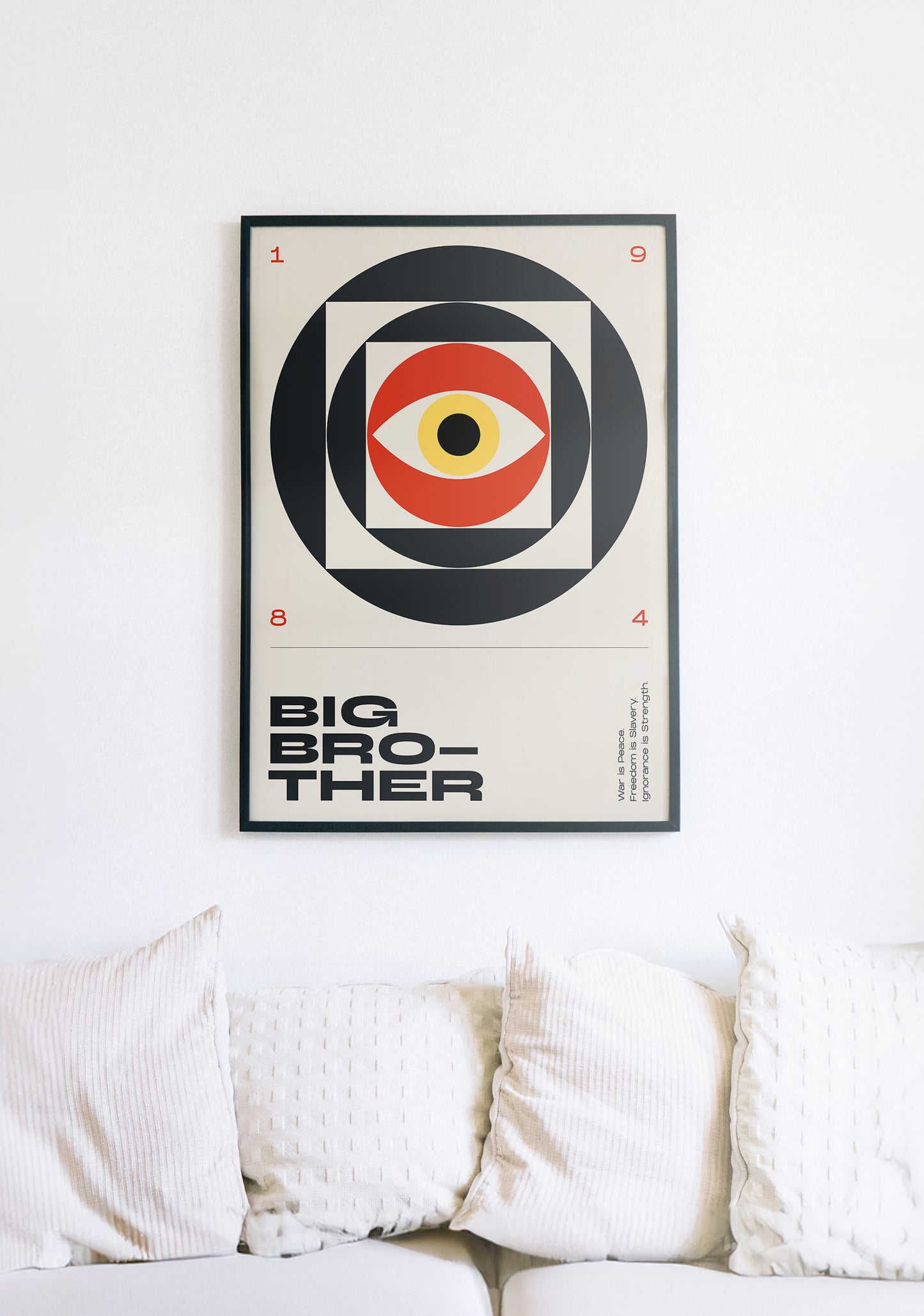 1984 Poster – George Orwell Contemporary Typography Art Print