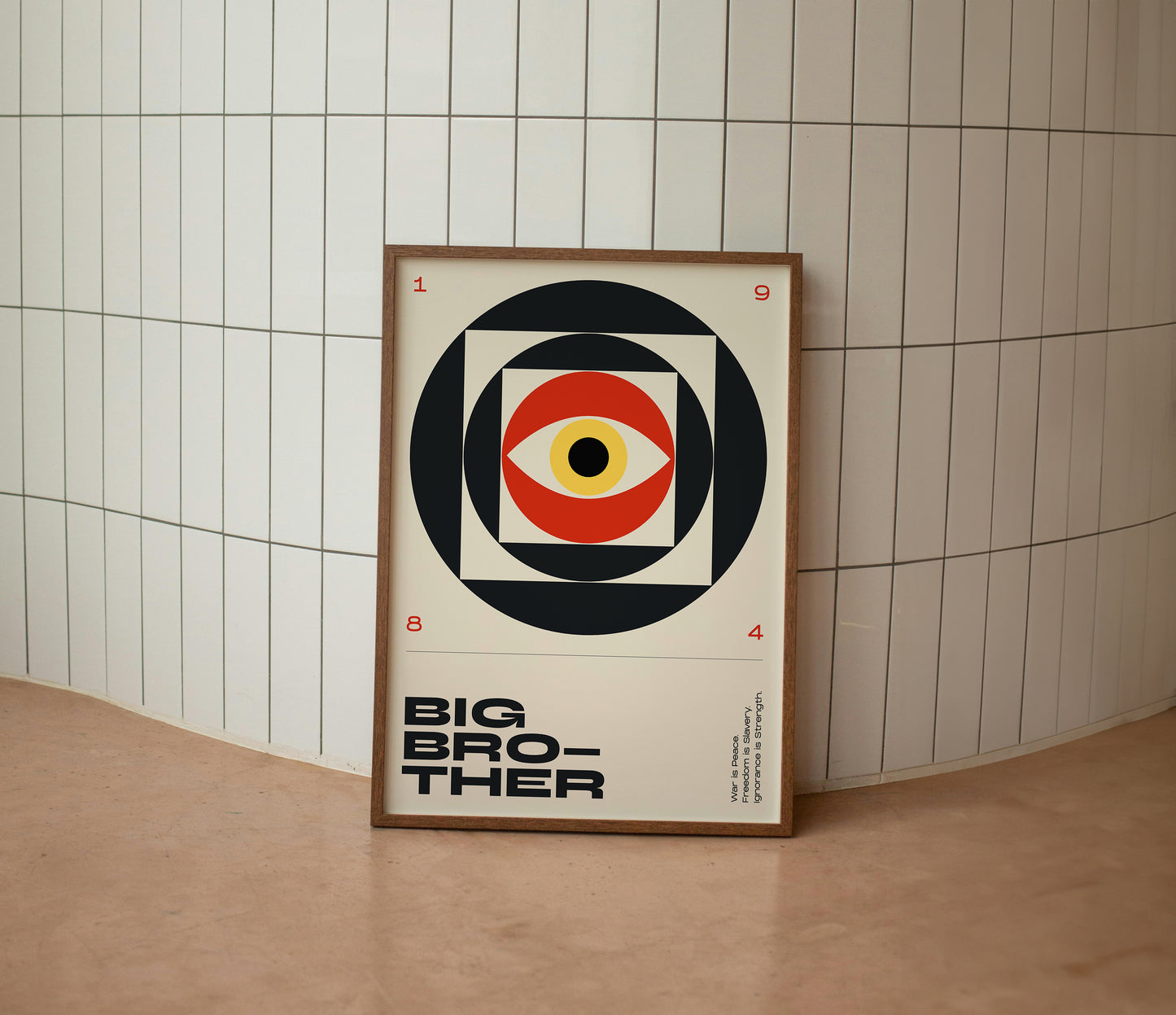 1984 Poster – George Orwell Contemporary Typography Art Print
