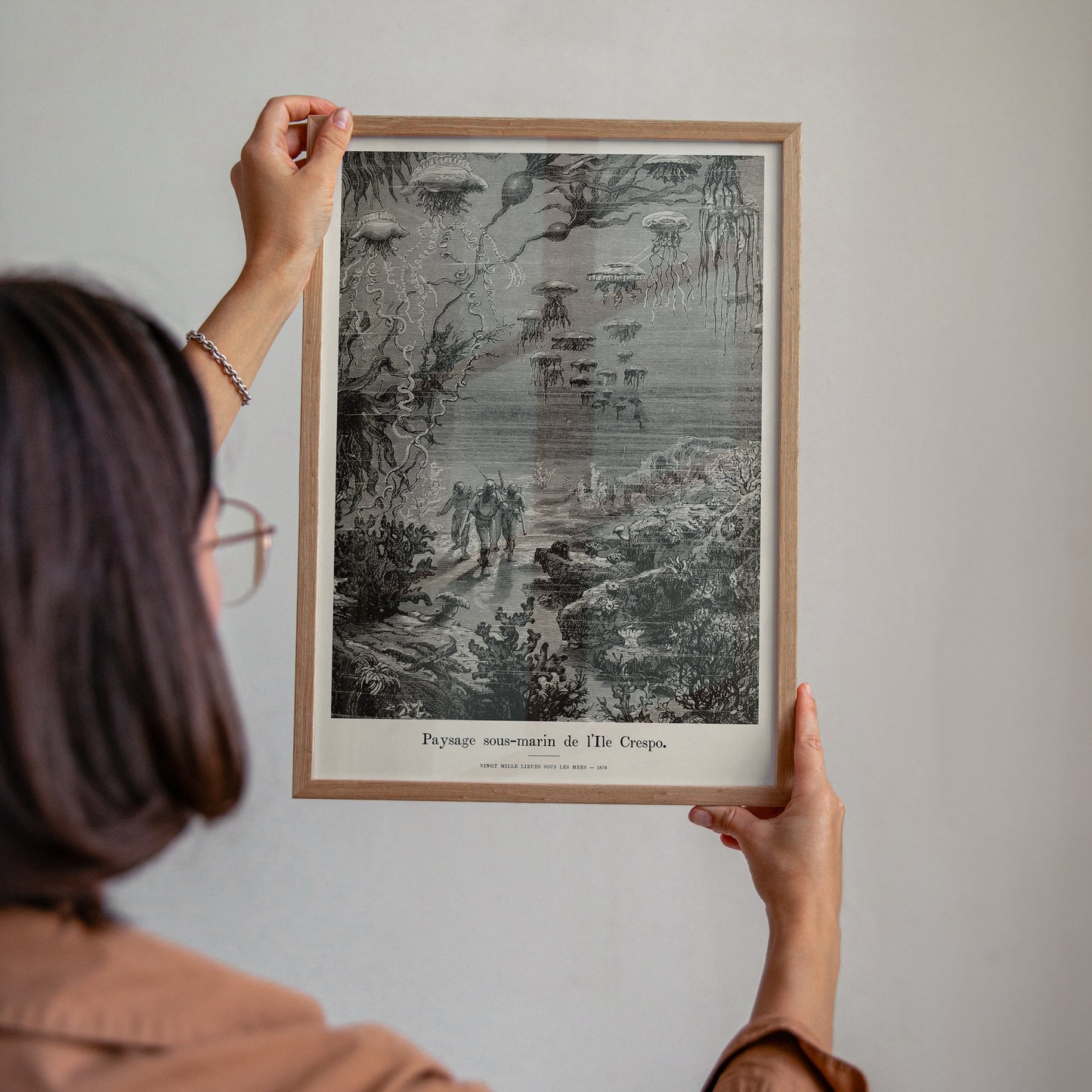 Jules Verne set of 3 prints – 20,000 Leagues Under the Sea posters, bundle of 3, Nautilus wall art, Vingt Mille Lieues sous les mers