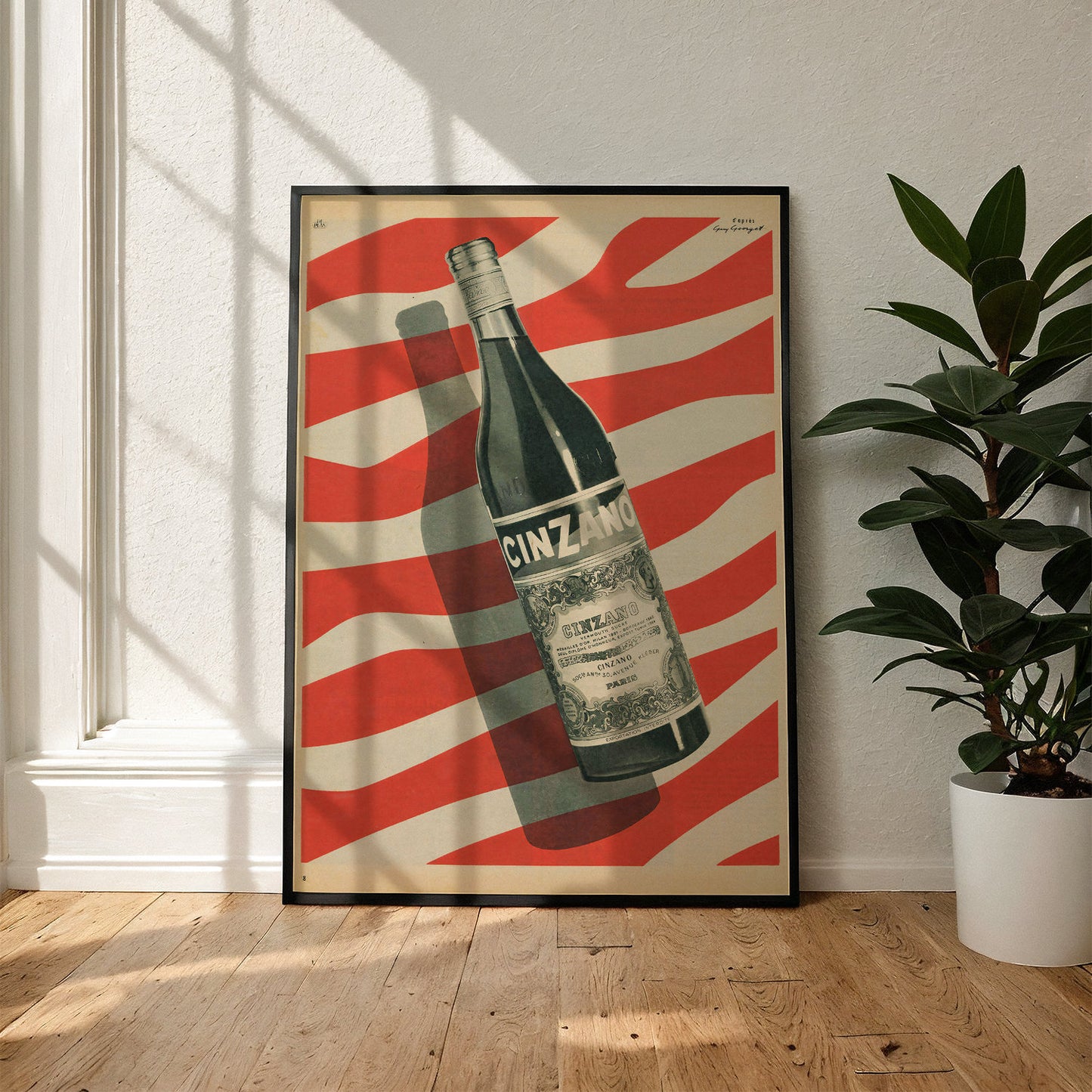 Cinzano Poster – Vintage Italian Aperitif Print, Retro Bar Art