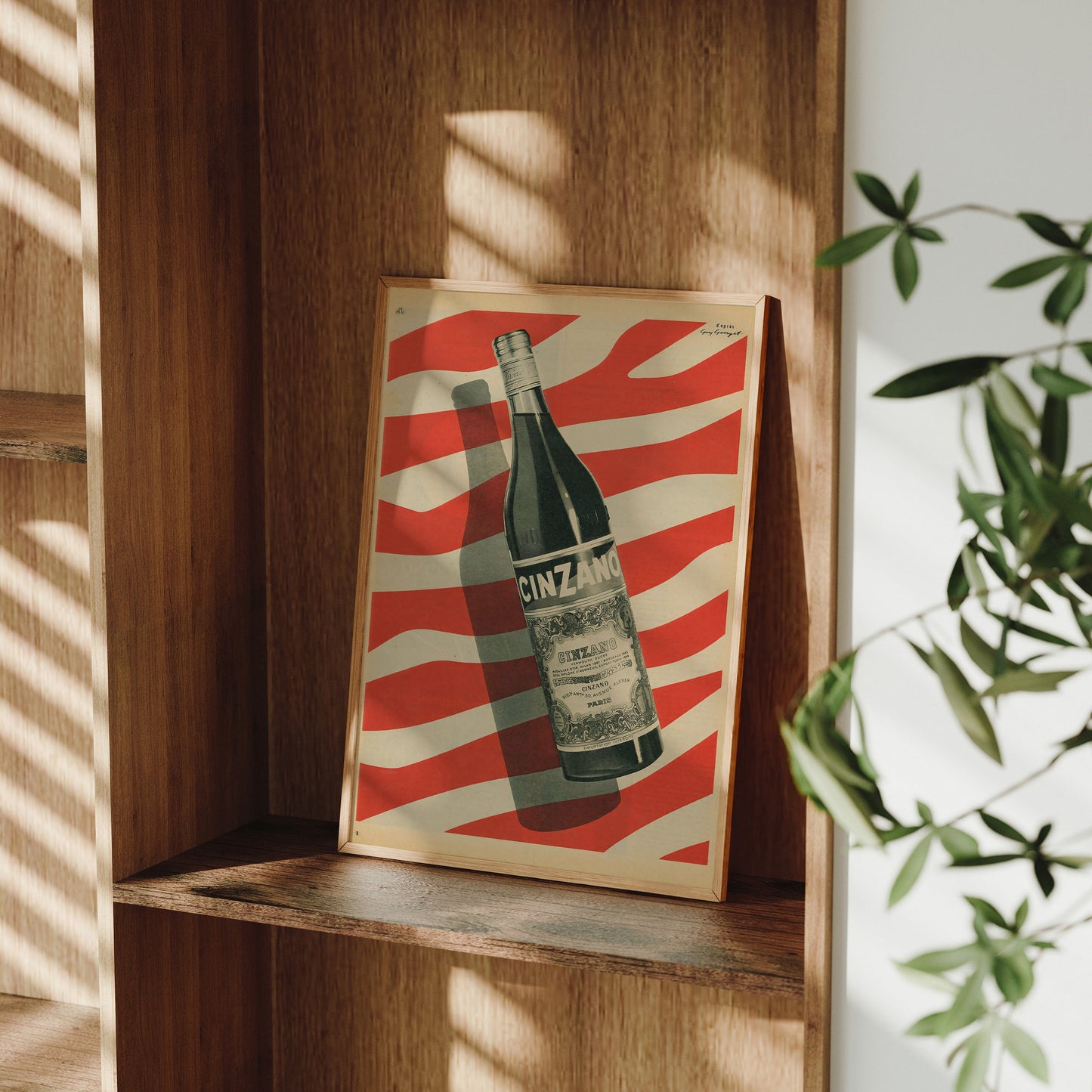 Cinzano Poster – Vintage Italian Aperitif Print, Retro Bar Art