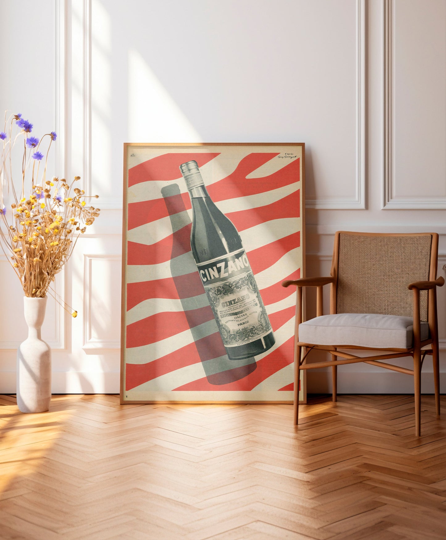 Cinzano Poster – Vintage Italian Aperitif Print, Retro Bar Art