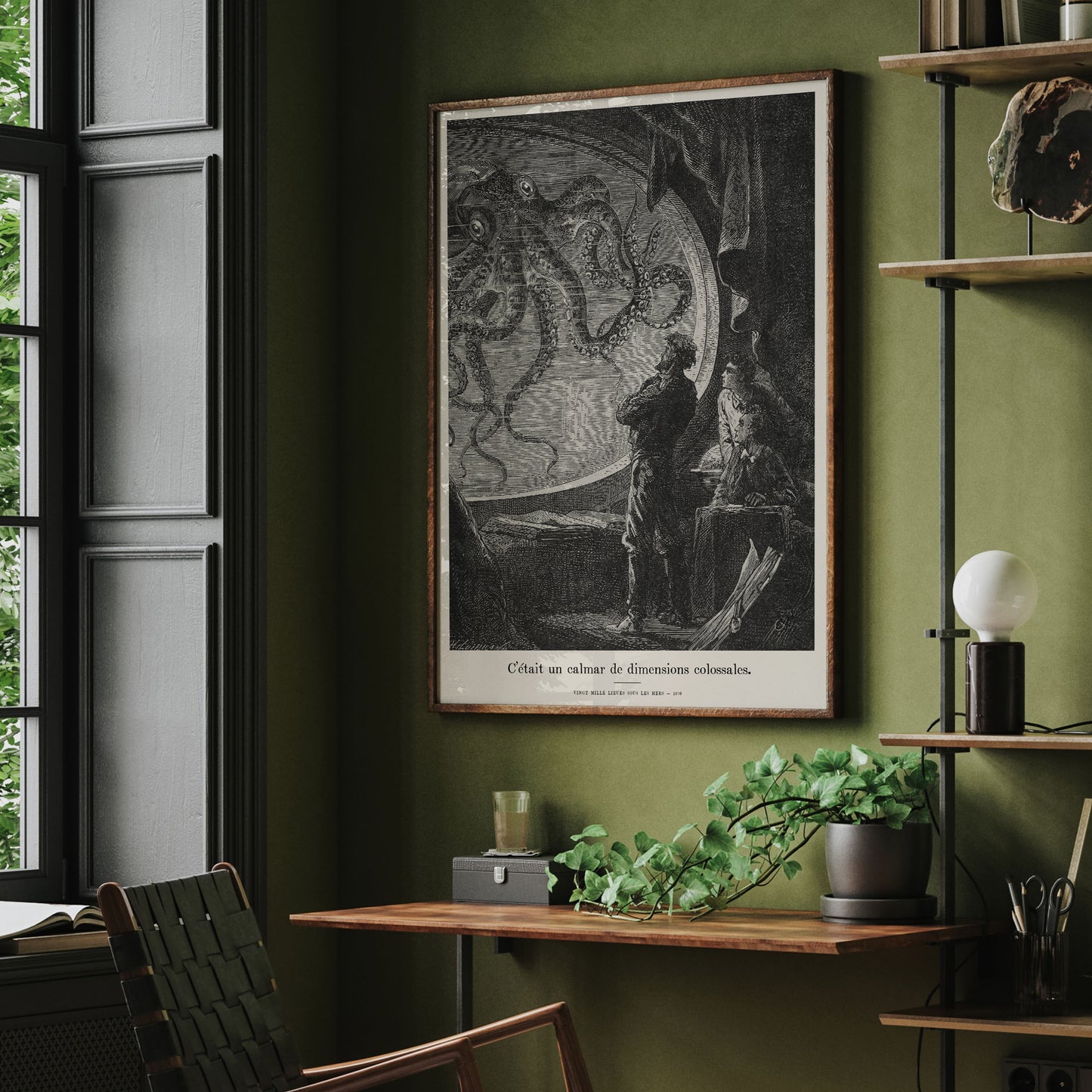Jules Verne set of 3 prints – 20,000 Leagues Under the Sea posters, bundle of 3, Nautilus wall art, Vingt Mille Lieues sous les mers