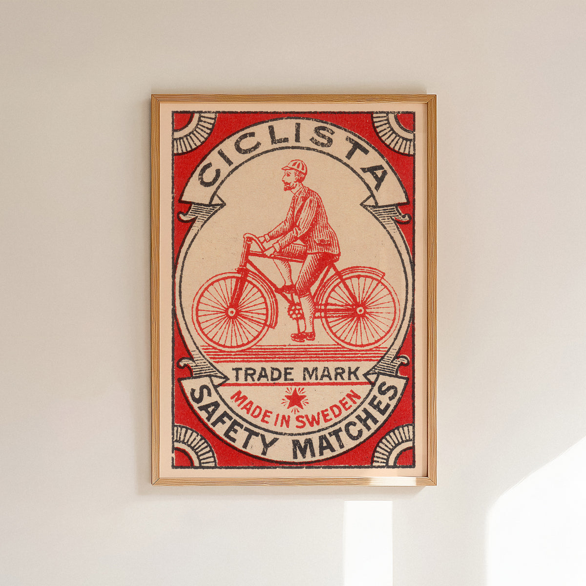 Bicycle — Vintage Matchbox Art Print
