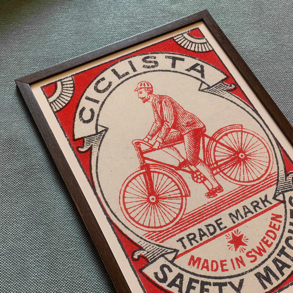 Bicycle — Vintage Matchbox Art Print
