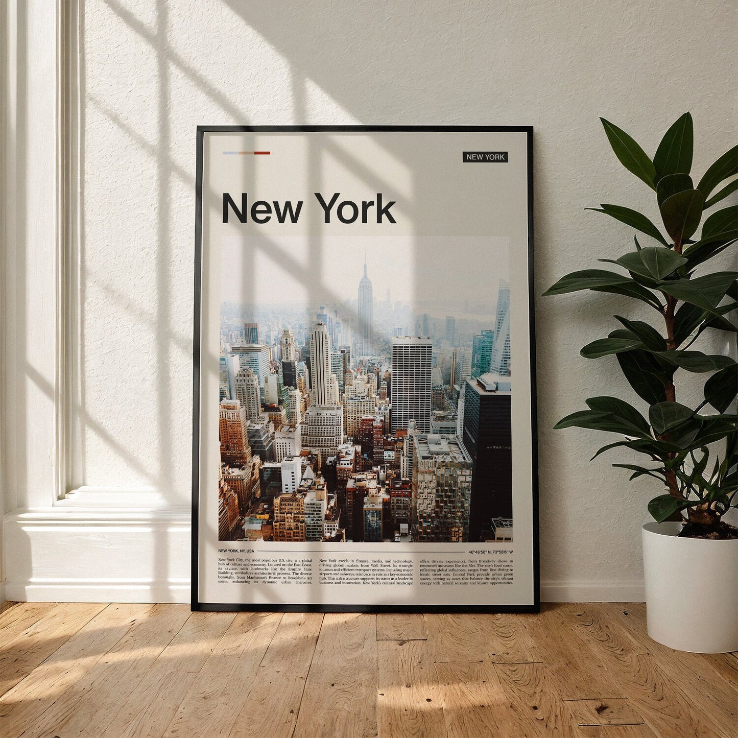 New York Modernes Poster