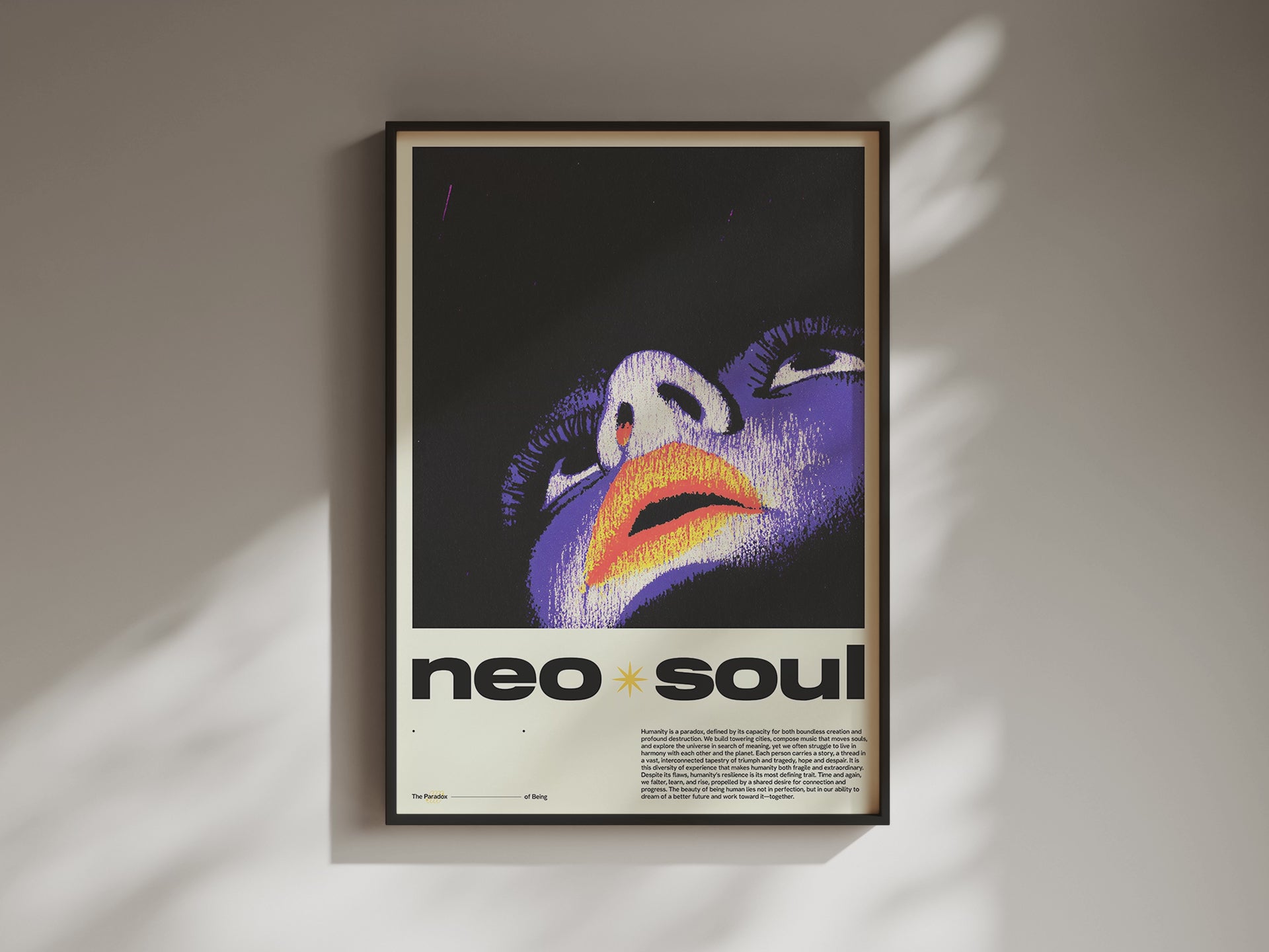 Psychedelic Retro Portrait Art Print – Bold Pop Art Poster | Umami