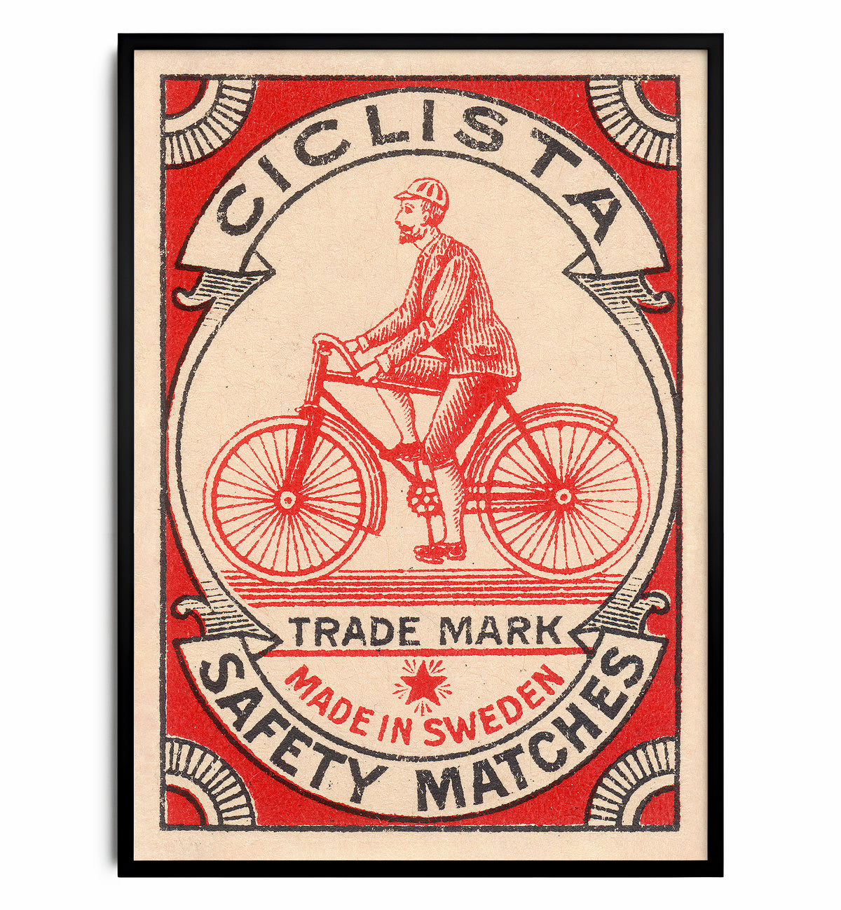 Bicycle — Vintage Matchbox Art Print